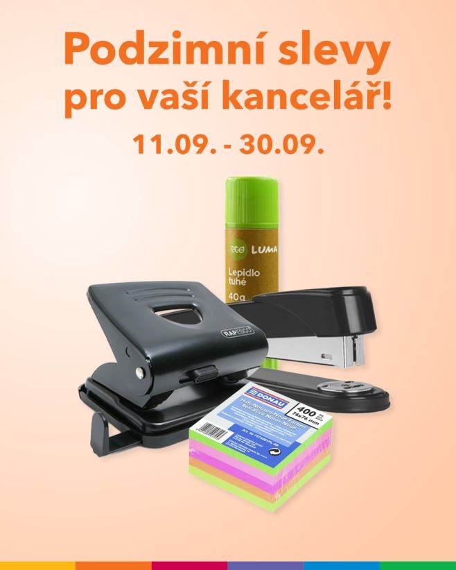 Podzimní kancelář 🍂 — vybrané kancelářské potřeby ve slevě. Rychlé dodání, nebo osobní odběr v ČK. #podzimnikancelar...